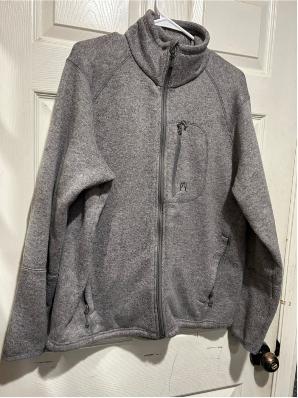 Men's Avalanche Zip Up Sweater Grey Size L